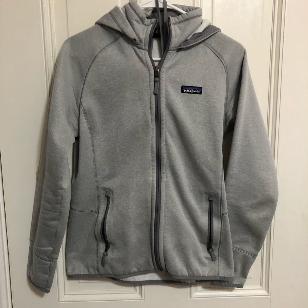 Grey Patagonia Zip Up Sweatshirt